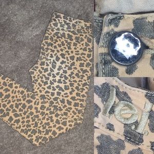 Y2K style - lei LEOPARD Ashley ALT skinny stretch jeans 7